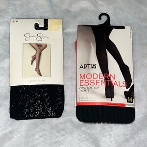 Lot of two black tights: Jessica Simpson and Apt 9